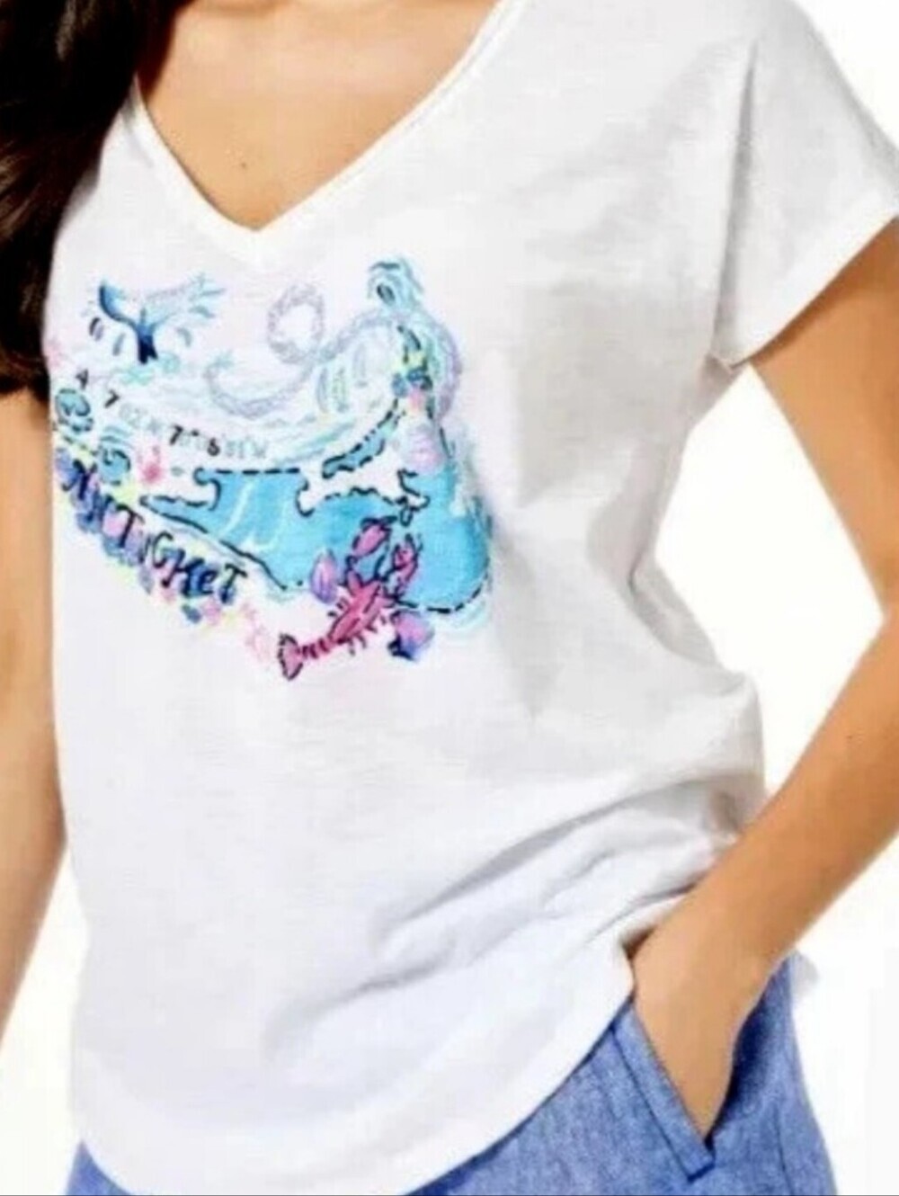 Lilly Pulitzer Nantucket Tee, XS, Runs Large, nwot
